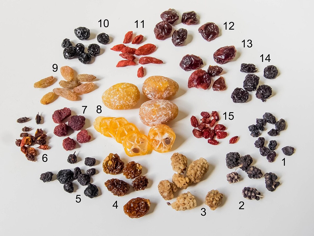 Vișine uscate fără sâmbure (Prunus cerasus) — fructe uscate, Fruit Sauvage